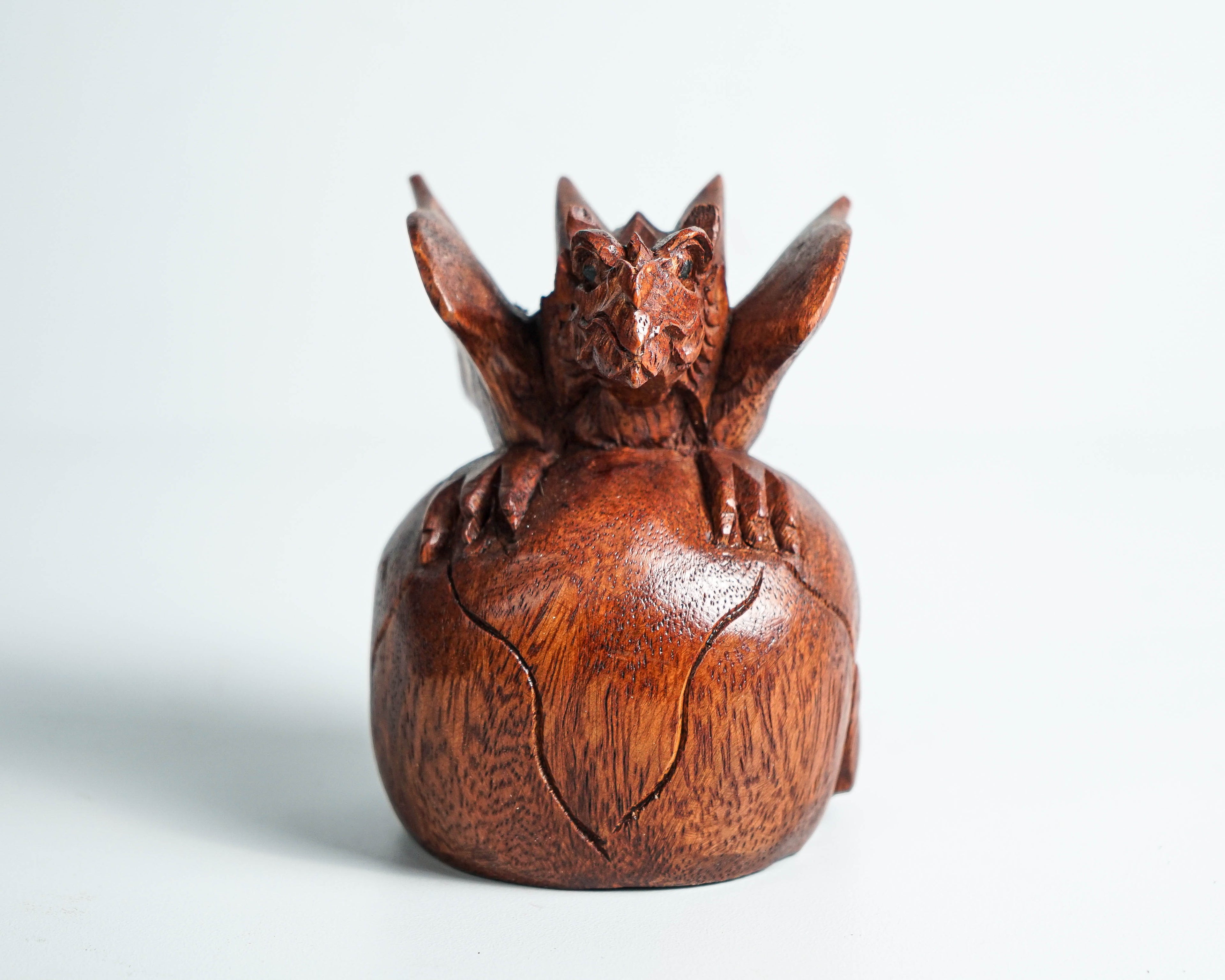 Baby Dragon, Cute Baby Dragon, Wooden Dragon, Animal Statue, Mystical Animal, Wood Carving, Tabletop, Bookshelf Decor, Birthday Gift