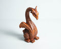 Calm Dragon Statue, Wooden Dragon, Fantasy Animal, ArtWork, Wood Carved, Unique Statue, Halloween Decor, Book Gift for Kids, Gift for Him