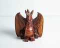 Winged Dragon Sculpture, Small Statue, Miniature, Mystical Animal, Wooden Art, Unique Decor, Handcrafted, Room Decor, Gift for Her