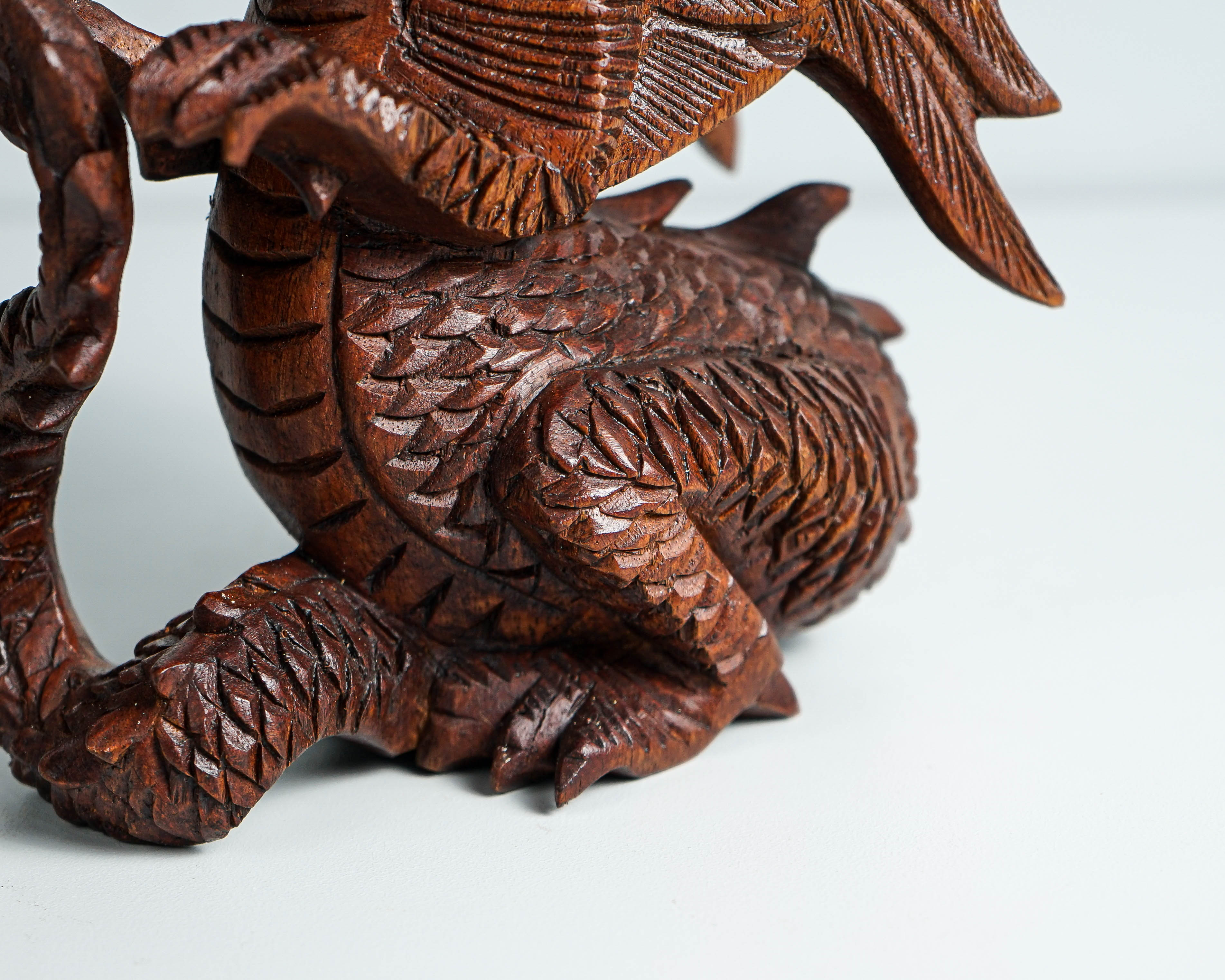 Fire Dragon Statue, Dragon Figurine, Mystical Animal, Wood Carving Dragon, Art, Living Room Decor, Birthday Gift for Mom, Special Gift