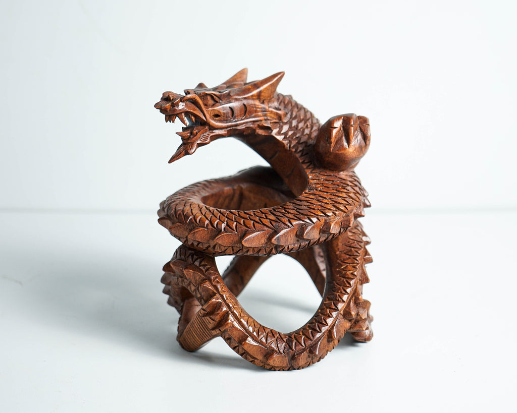 Unique Dragon Statue, Legendary Animal, Wood Carving Dragon, Exotic, Dragon Sculpture, Office Desk Decor, Gift for Him, Best Friend Gift