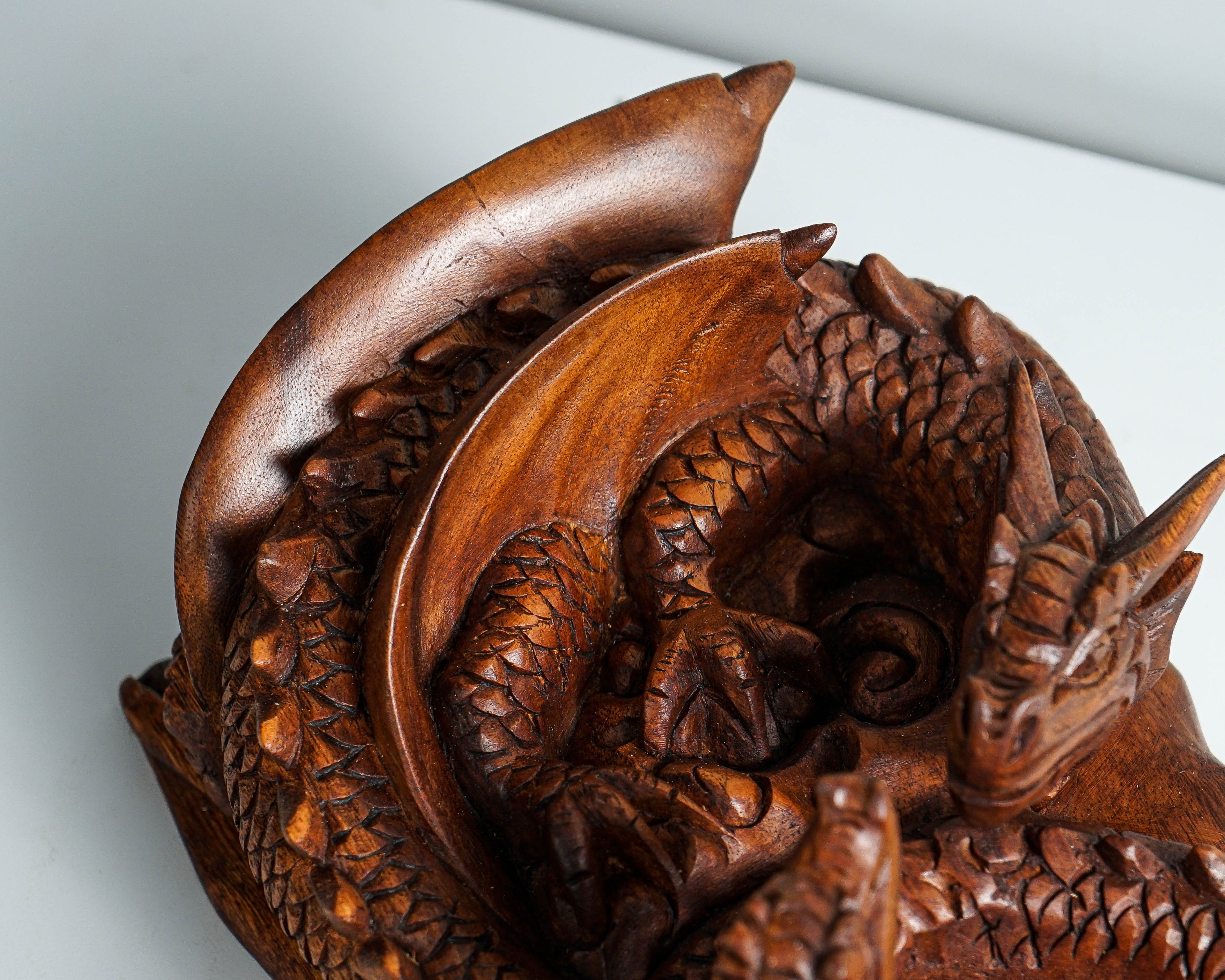 Sleeping Dragon Figurine, Couple Dragon Sculpture, Exotic Statue, Mythical Animal, Gothic, Unique Statue, Bedroom Decor, Valentines Gift