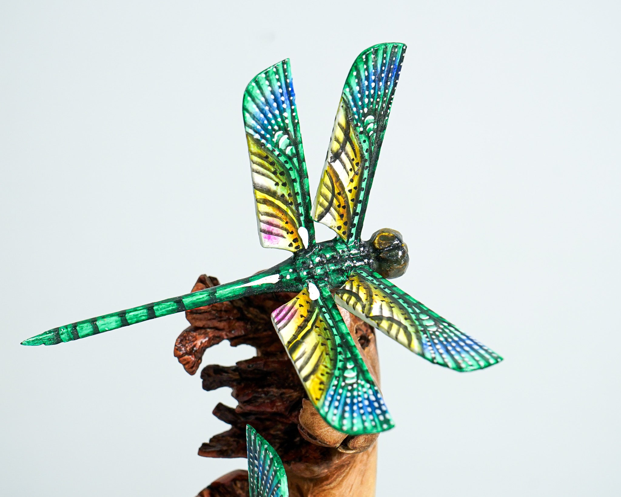 Couple Dragonfly Sculpture, Couple Statue, Wood Carving, Unique Figurine, Fairy, Handmade, Garden Decoration, Engagement Gift, Gift for Mom