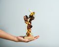 Bee Comb Statue, Bees Figurine, Wood Carving, Painted Bee, Handmade, Bee Wall Hanging, Animal Wall Decor, Home Decoration, Bridesmaid Gifts