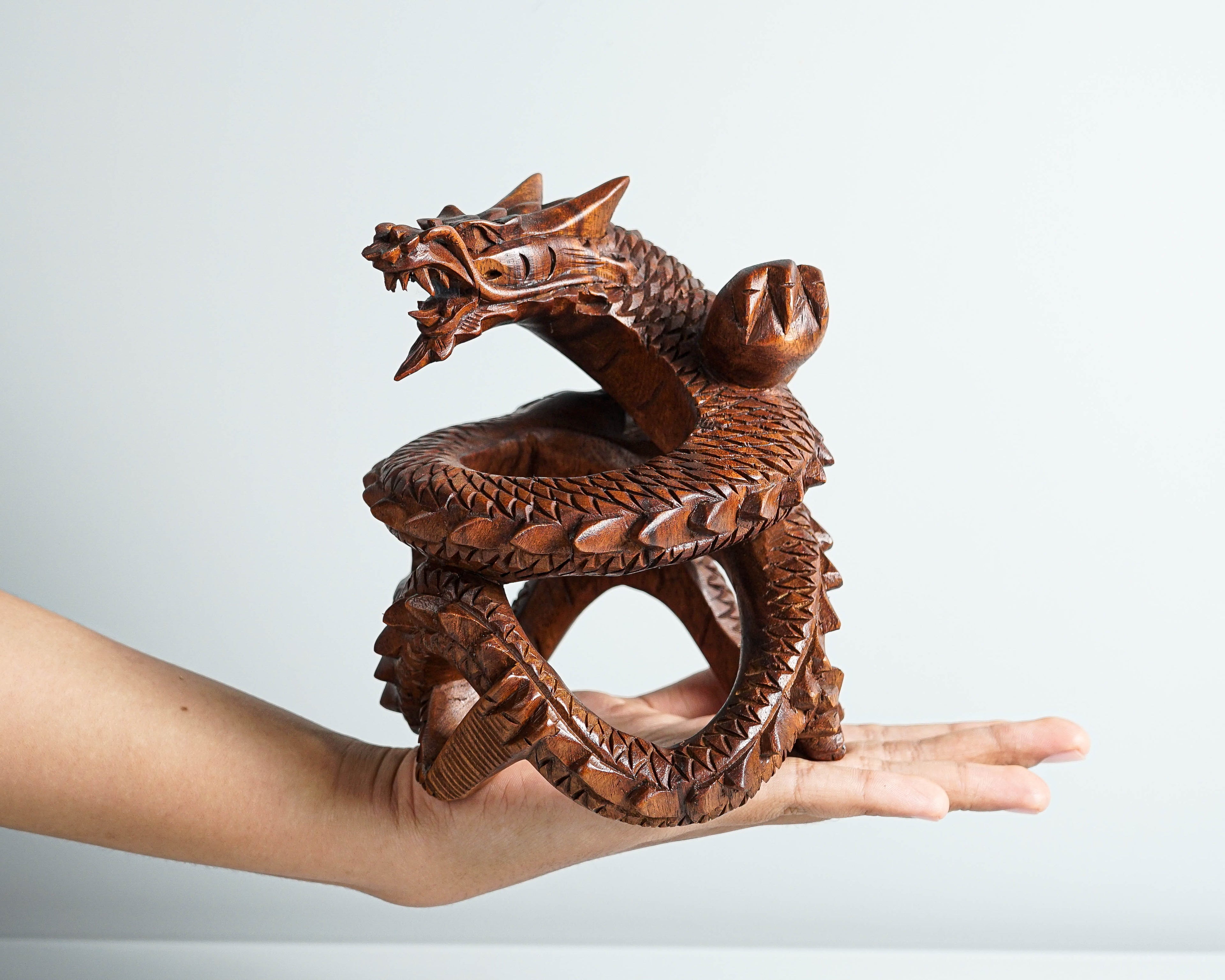Unique Dragon Statue, Legendary Animal, Wood Carving Dragon, Exotic, Dragon Sculpture, Office Desk Decor, Gift for Him, Best Friend Gift