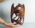 Dragon Wall Decor, Hanging Wooden Dragon, Mystical Animal, Ceiling, Unique, Wood Carving, Rustic Decor, Gothic Decoration, Memorial Gift