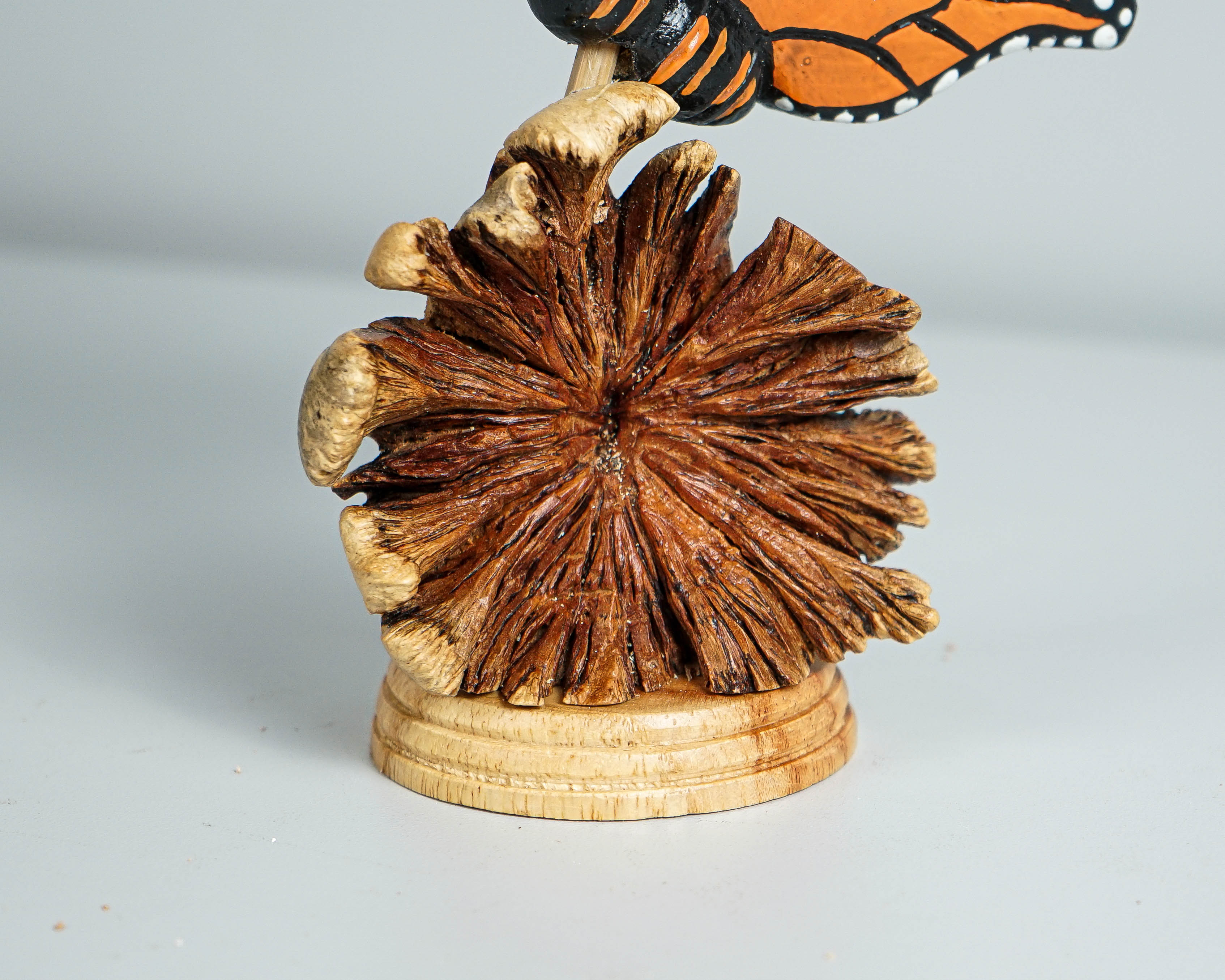 Real looking Butterfly Figurine, Wood Carving, Painted Statue, Butterfly Ornaments, Insect, Shelf Decor, Gift for Her, Best Friend Gift