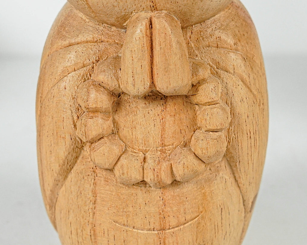 Jizo Holding prayer beads Statue, Praying, Buddha Sculpture, Handmade, Wood Figurine, Wooden Jizo, Room Decoration, Gift for Mother