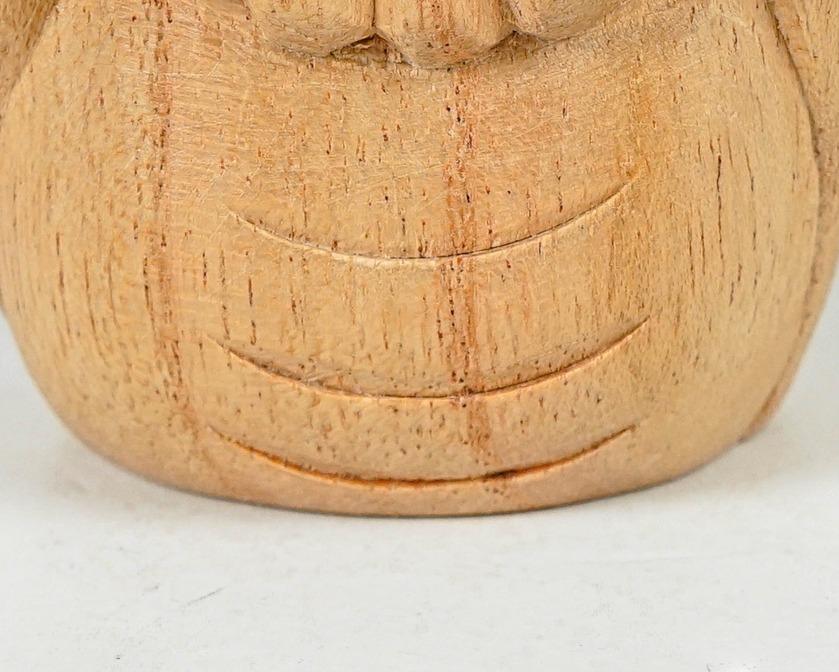 Jizo Holding prayer beads Statue, Praying, Buddha Sculpture, Handmade, Wood Figurine, Wooden Jizo, Room Decoration, Gift for Mother