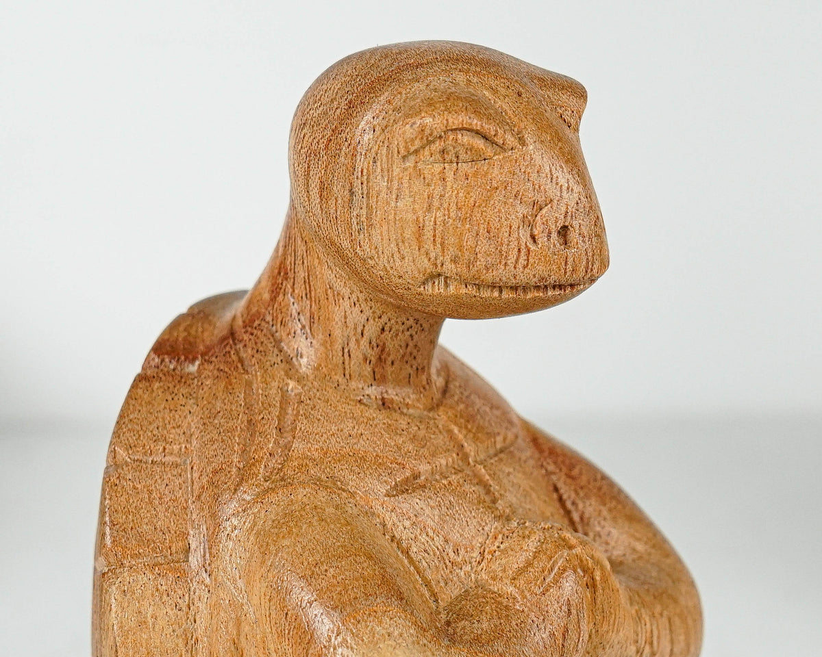 Meditating Turtle Sculpture, Animal, Yoga, Wood Carving, Nature, Handmade Turtle, Meditation Statue, Figurine, Birthday Gift, Gift for Her
