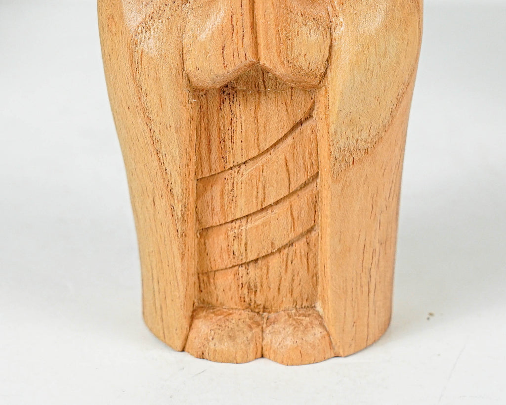 Mouse Jizo Statue, Buddha Sculpture, Wood Figurine, Unique, Wooden Jizo, Animal, Fortune, Gift for Mother, Office Décor, Gift for Her