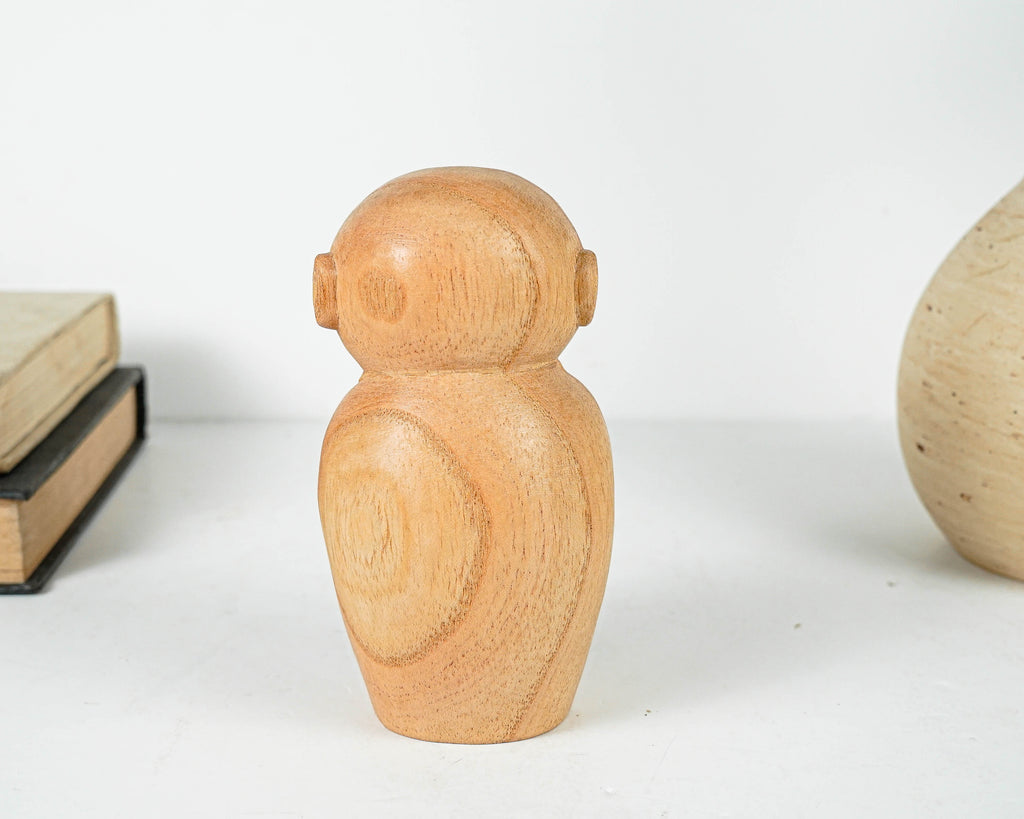 Jizo Holding Cup Statue, Buddha Sculpture, Meditation Statue, Wood Figurine, Wooden Jizo, Handmade Decor, Gift for Her, Special Gift