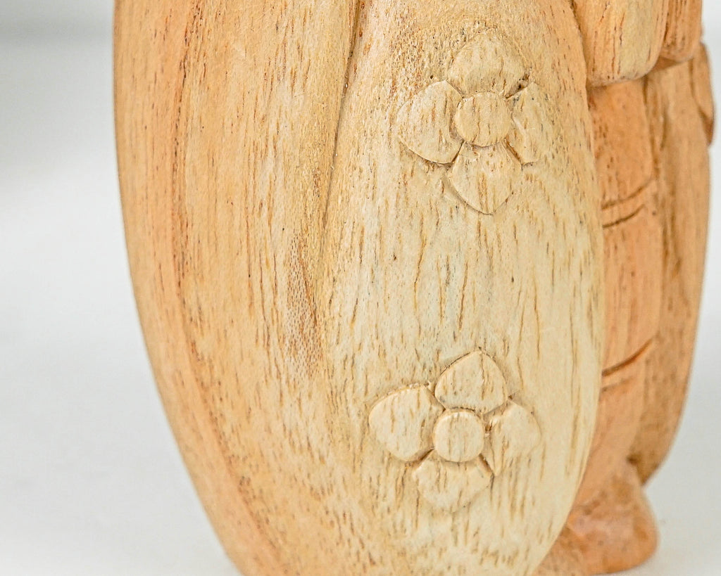 Woman Jizo Statue, Buddha Sculpture, Wood Figurine, Greeting, Wooden Jizo, Namasthe, Indoor Décoration, Special Gift, Grandma Gift