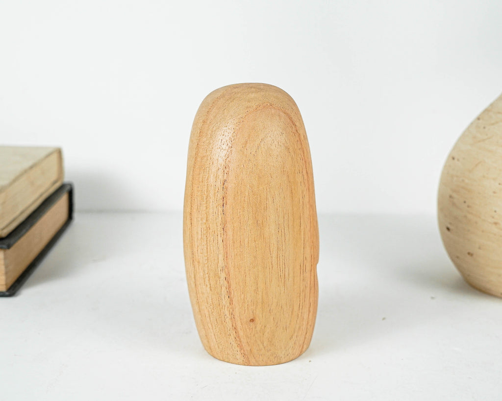 Woman Jizo Statue, Buddha Sculpture, Wood Figurine, Unique, Greeting, Wooden Jizo, Housewarming, Namasthe, Table Decor, Mother Loss Gift