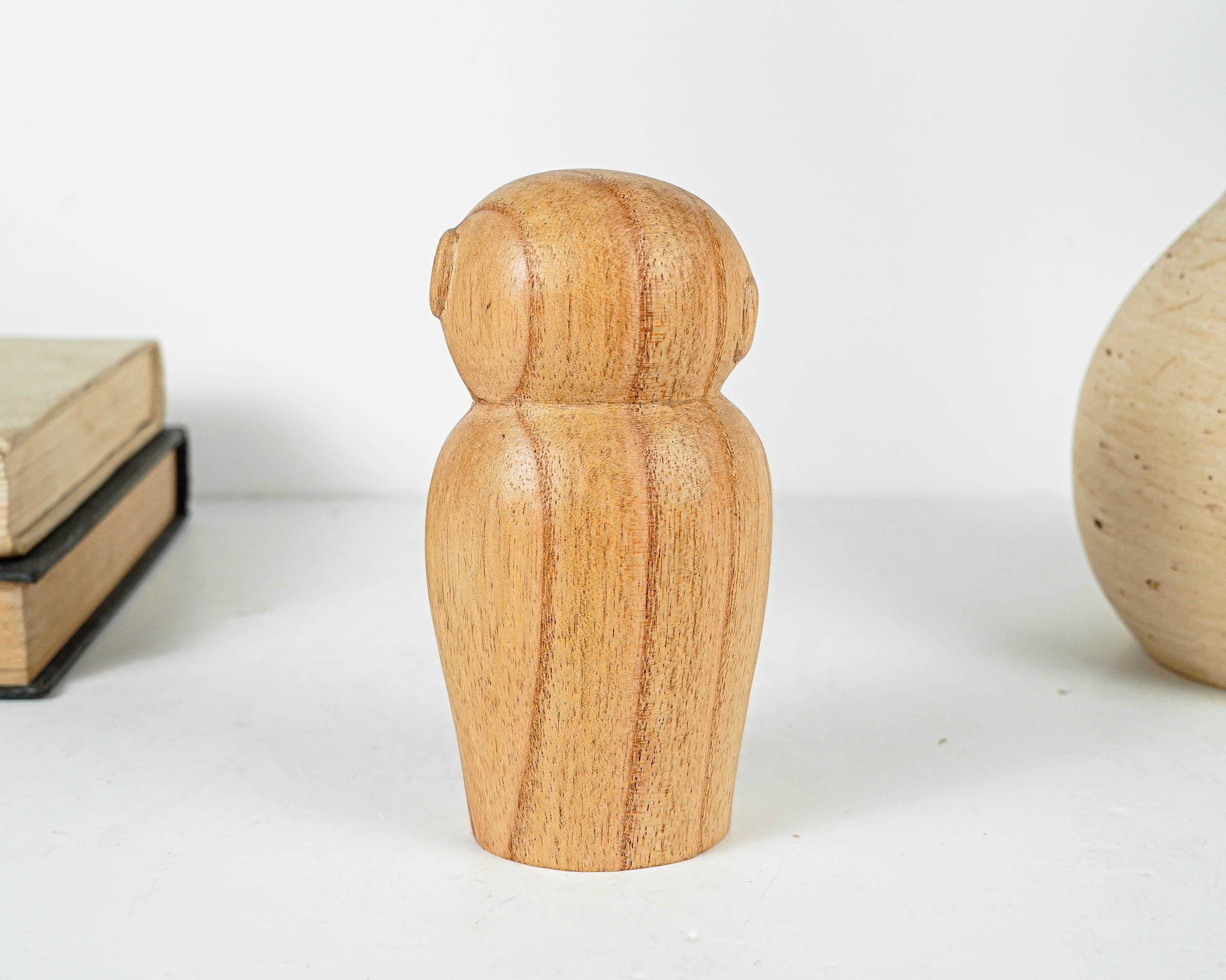 Wooden Jizo Statue, Buddha Sculpture, Wood Figurine, Meditation, Unique Ornament, Housewarming, Spiritual, Gift for Home, Memorial Gift