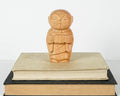 Jizo Holding Cup Statue, Buddha Sculpture, Meditation Statue, Wood Figurine, Wooden Jizo, Handmade Decor, Gift for Her, Special Gift
