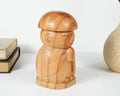 Jizo Wearing Cap Statue, Buddha Sculpture, Wood Figurine, Wooden Jizo, Praying, House Warming, Namasthe, Room Decoration, Gift for Him