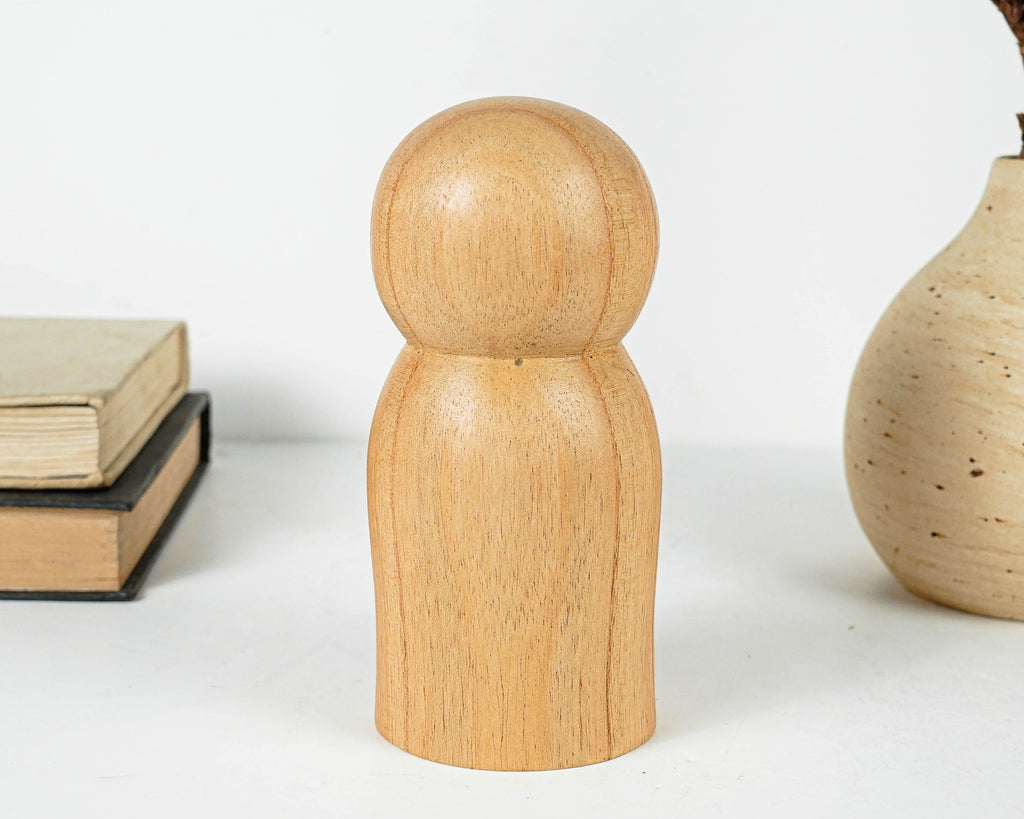Wooden Jizo Statue, Buddha Sculpture, Wood Figurine, Meditation, Unique Ornament, Handmade, Wood Carving, Gift for Her, Housewarming Gift