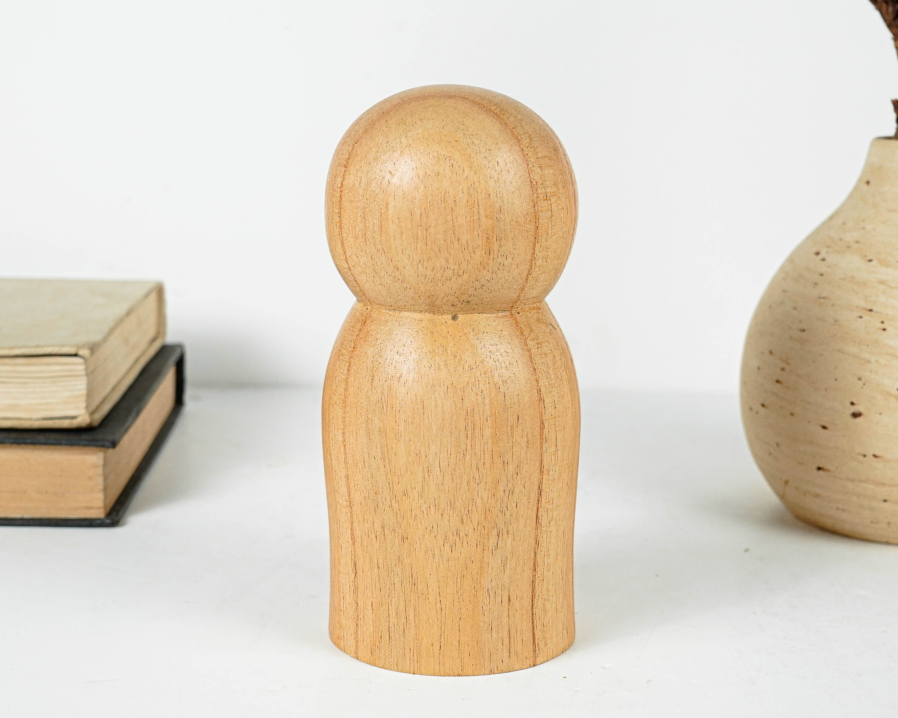 Wooden Jizo Statue, Buddha Sculpture, Wood Figurine, Meditation, Unique Ornament, Handmade, Wood Carving, Gift for Her, Housewarming Gift