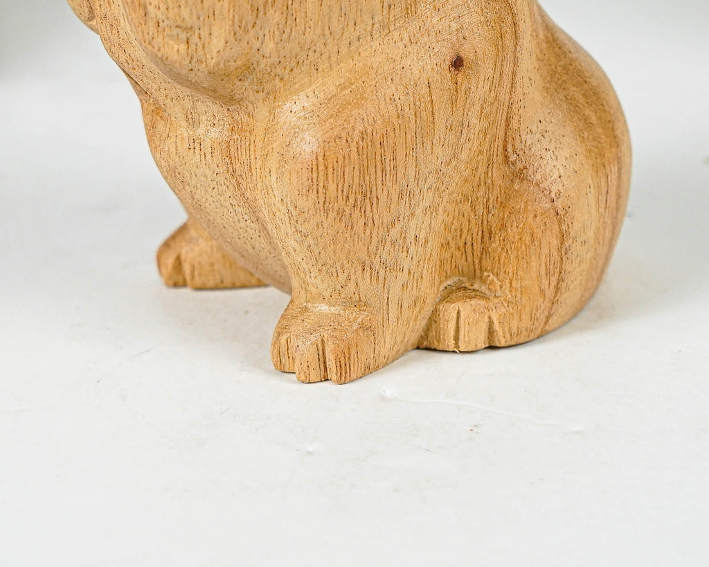Sitting Bulldog Sculpture, Dog Statue, Animal, Natural Piece, Wooden Base, Unique Statue, Figurine, Room Decor, Nursery Decor, Gift for Son