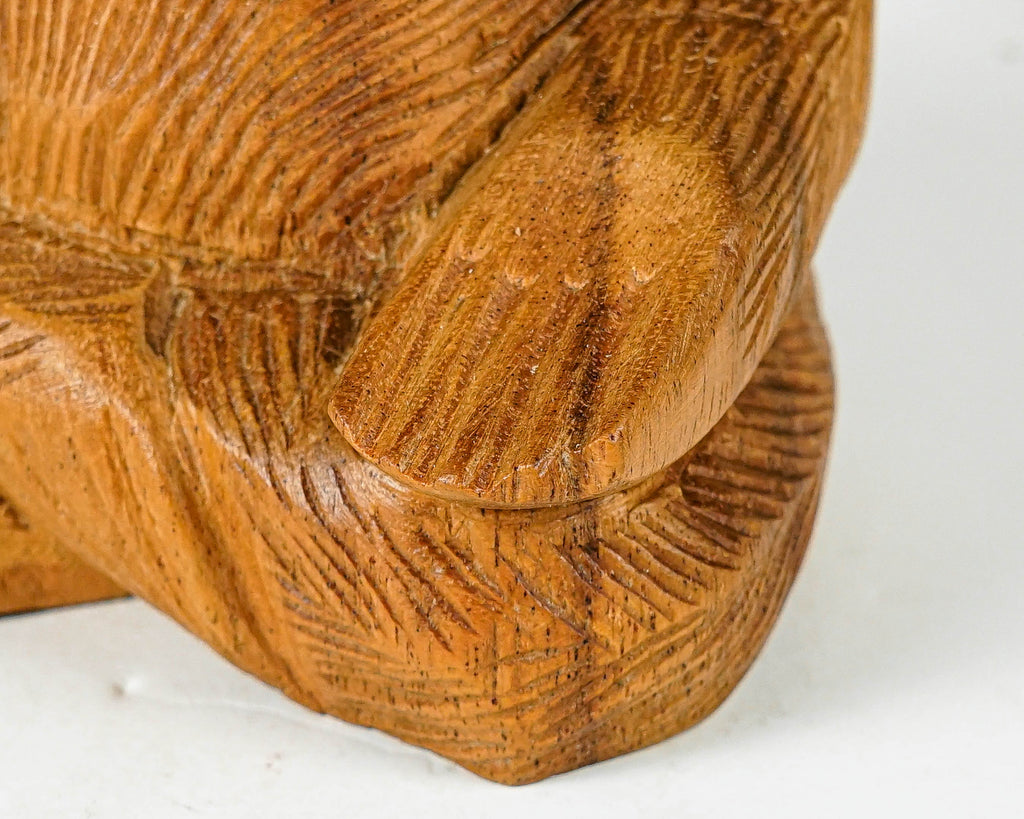 Meditating Monkey Sculpture, Animal, Yoga, Carving, Wooden Base, Housewarming, Meditation Statue, Figurine, Interior Decor, Gift for Her