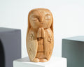 Woman Jizo Statue, Buddha Sculpture, Wood Figurine, Greeting, Wooden Jizo, Namasthe, Indoor Décoration, Special Gift, Grandma Gift
