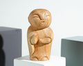 Wooden Jizo Statue, Buddha Sculpture, Wood Figurine, Meditation, Unique Ornament, Housewarming, Spiritual, Gift for Home, Memorial Gift