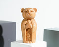 Mouse Jizo Statue, Buddha Sculpture, Wood Figurine, Unique, Wooden Jizo, Animal, Fortune, Gift for Mother, Office Décor, Gift for Her