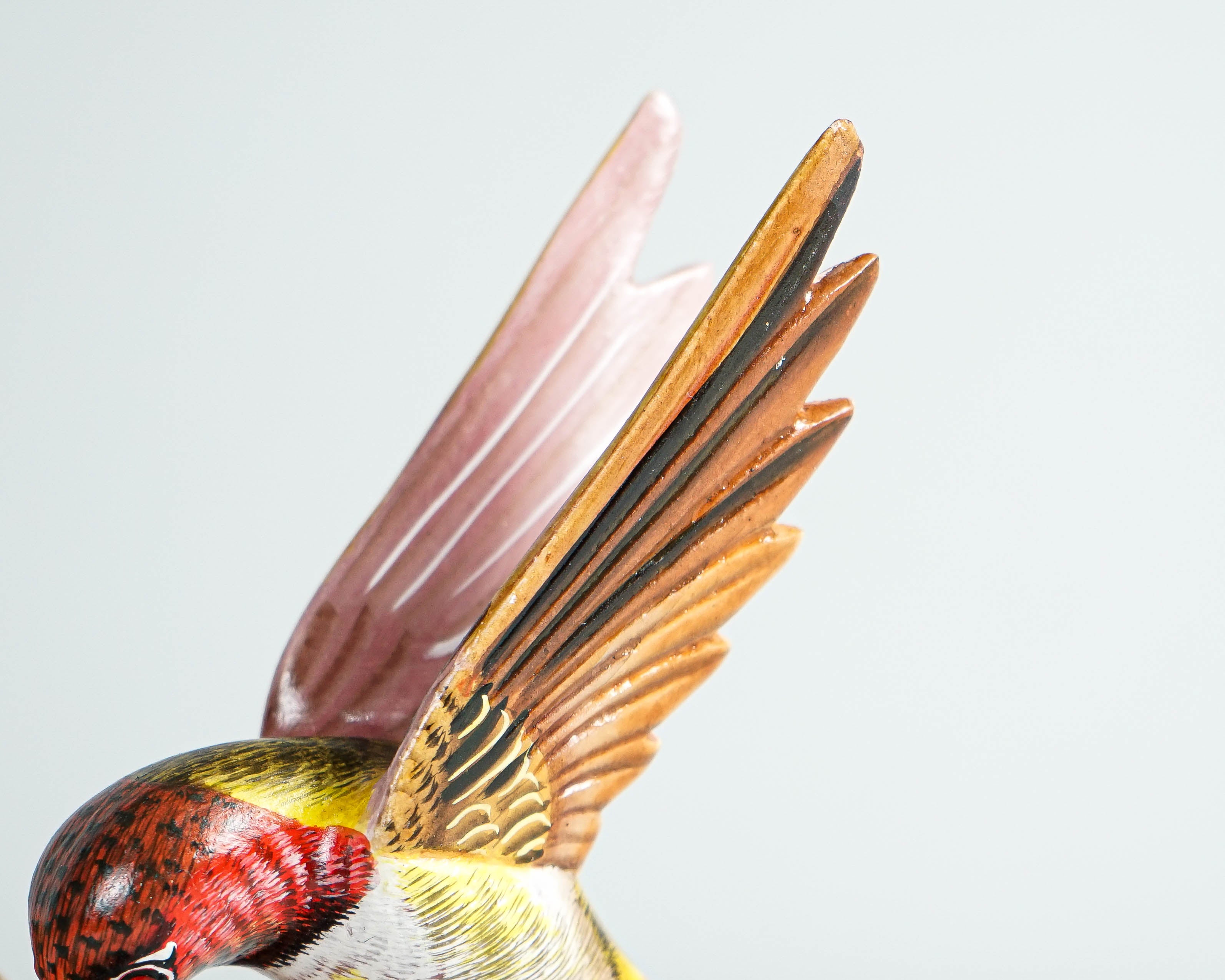 Couple Hummingbird Figurine, Bird Nest, Painted, Romantic, Couple Statue, Unique Sculpture, Colibri, Wedding Decoration, Anniversary Gift