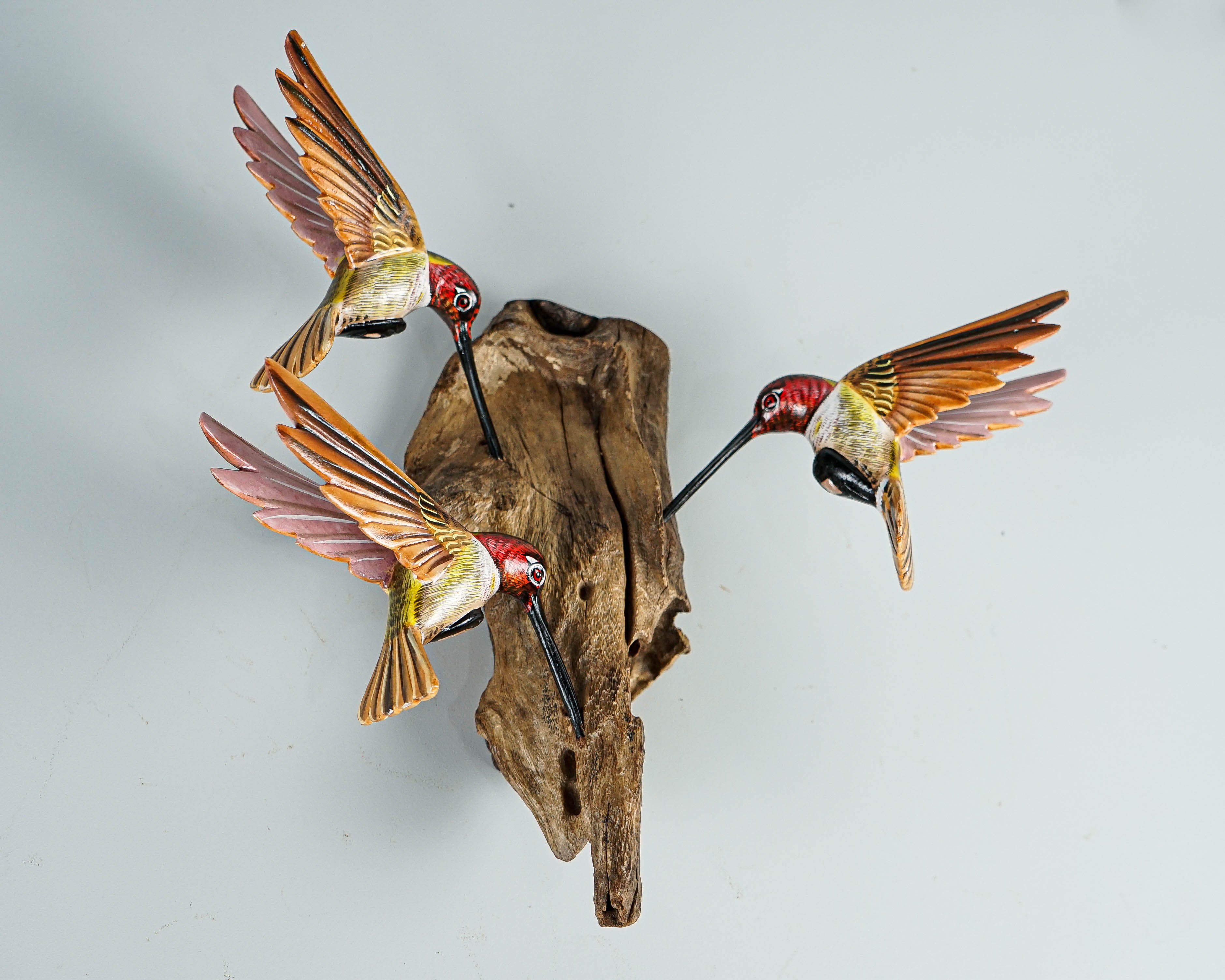 Hummingbird Wall Decor, Hanging Statue, Family, Bird on a Tree, Unique Sculpture, Colibri, Wall Decor, Family Decor, Gift for Mother