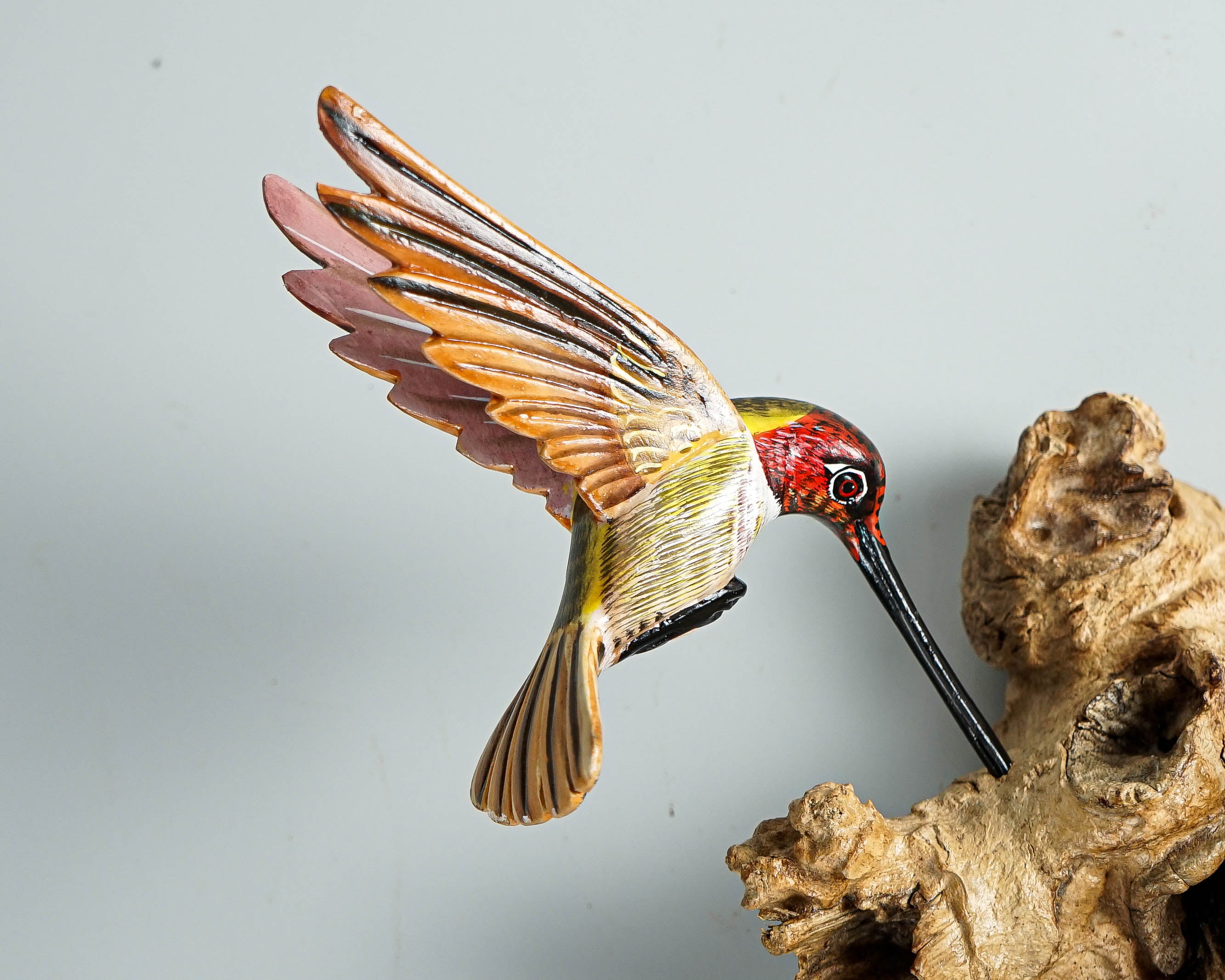 Hummingbird Wall Decor, Wall Art, Couple, Painted, Romantic, Hanging Statue, Handmade Sculpture, Colibri, Room Decor, Gift for Girlfriend