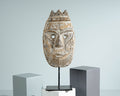 Mask of Timor Wall Decor, Mask on Stand, Ceremonial Statue, Sculpture, Traditional Art, Home Decoration, Halloween Decor, Appreciated Gift