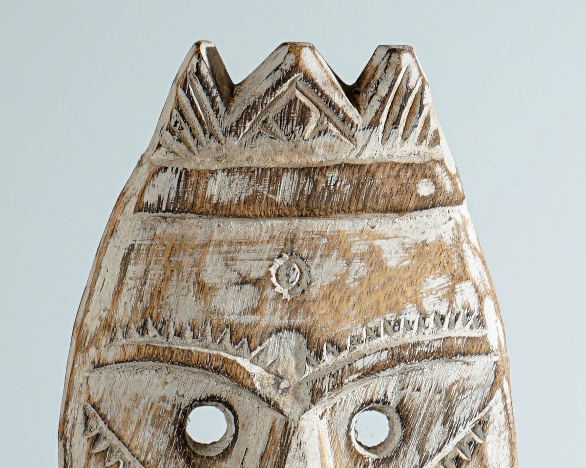 Mask of Timor Wall Decor, Mask on Stand, Ceremonial Statue, Sculpture, Traditional Art, Home Decoration, Halloween Decor, Appreciated Gift