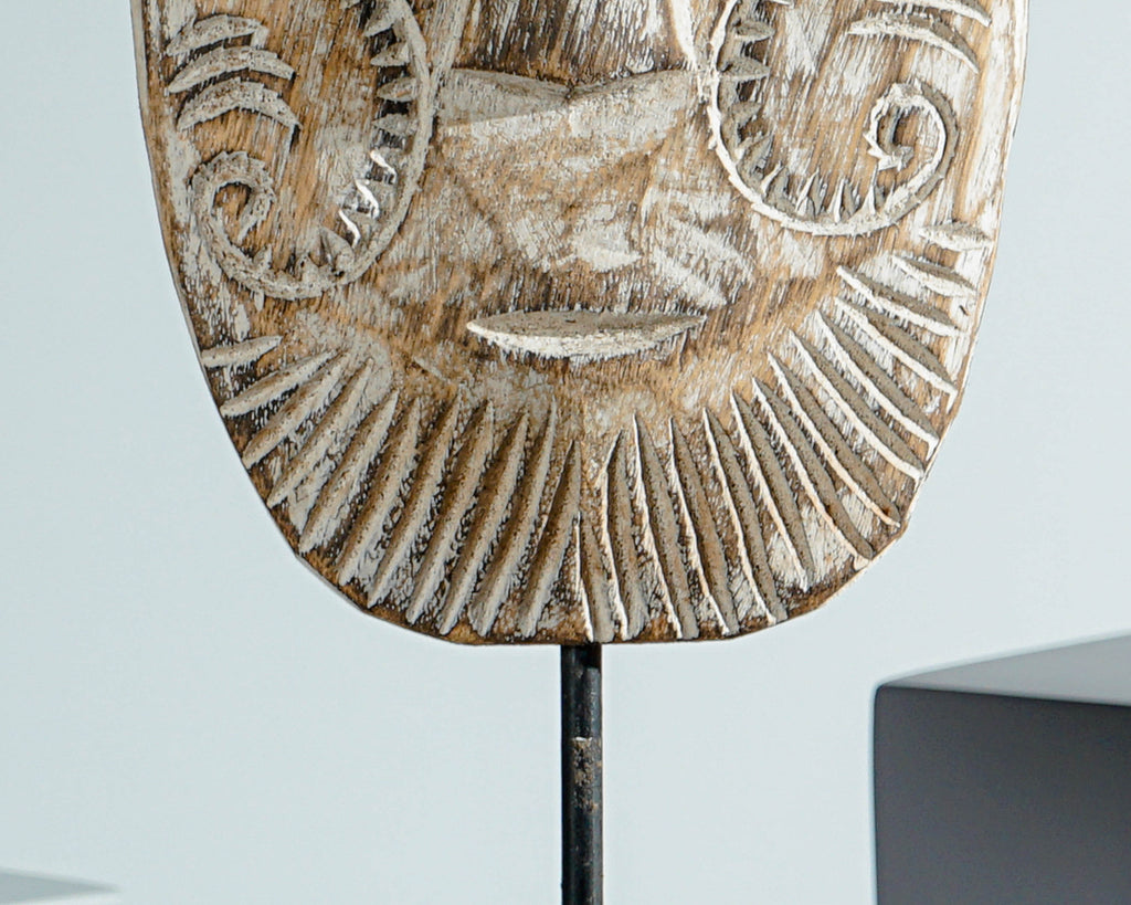 Mask of Timor Wall Decor, Mask on Stand, Ceremonial Statue, Sculpture, Traditional Art, Home Decoration, Halloween Decor, Appreciated Gift