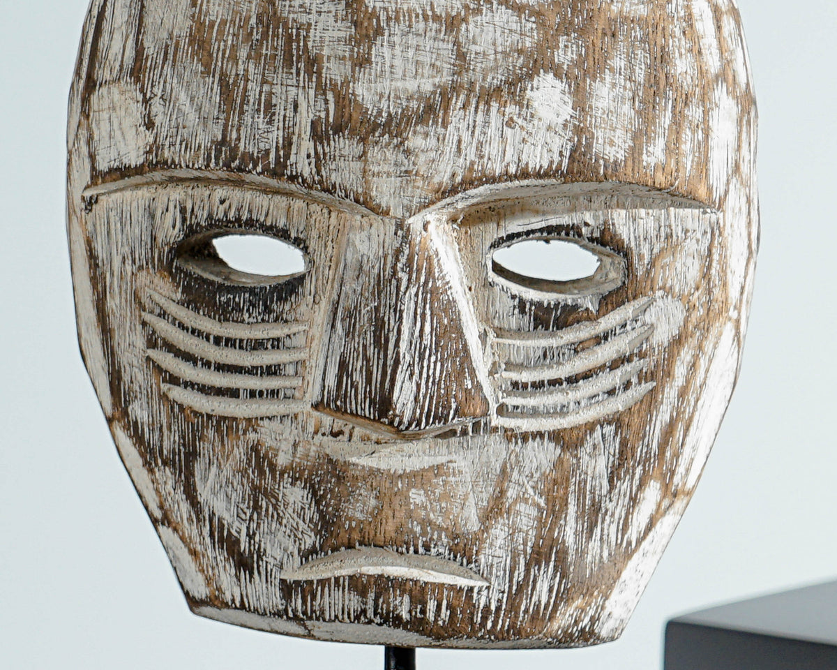 Wooden Traditional Mask, Ceremonial Statue, Hand Carved, Wood Carving, Wall Decor, Unique Sculpture, Interior Decor, Special Gift