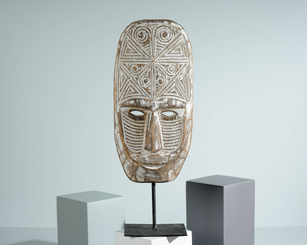Timor tribal Mask, Wall Art, Handcrafted, Hanging Mask, Wall Decor, Unique Gift, Wooden Art, Room Decor, Halloween Decor, Birthday Gift