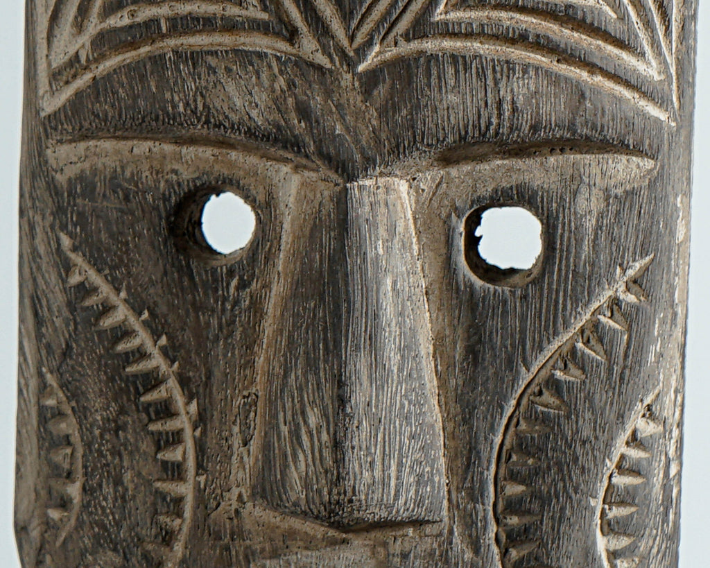 Timor tribal Mask, Wall Decor, Antique figurine, Primitive, Statue, Sculpture, Wood Carving, Tropical Decor, Home Decoration, Gift for Mom