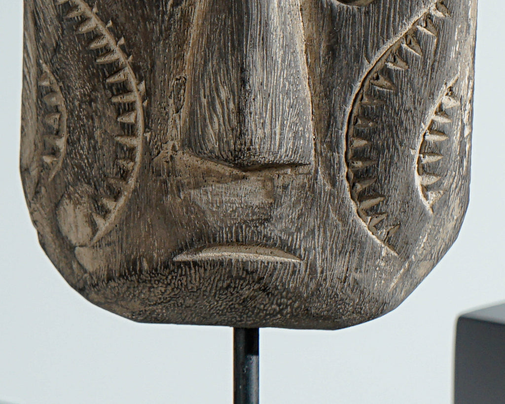 Timor tribal Mask, Wall Decor, Antique figurine, Primitive, Statue, Sculpture, Wood Carving, Tropical Decor, Home Decoration, Gift for Mom