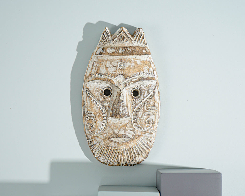 Mask of Timor Wall Decor, Mask on Stand, Ceremonial Statue, Sculpture, Traditional Art, Home Decoration, Halloween Decor, Appreciated Gift
