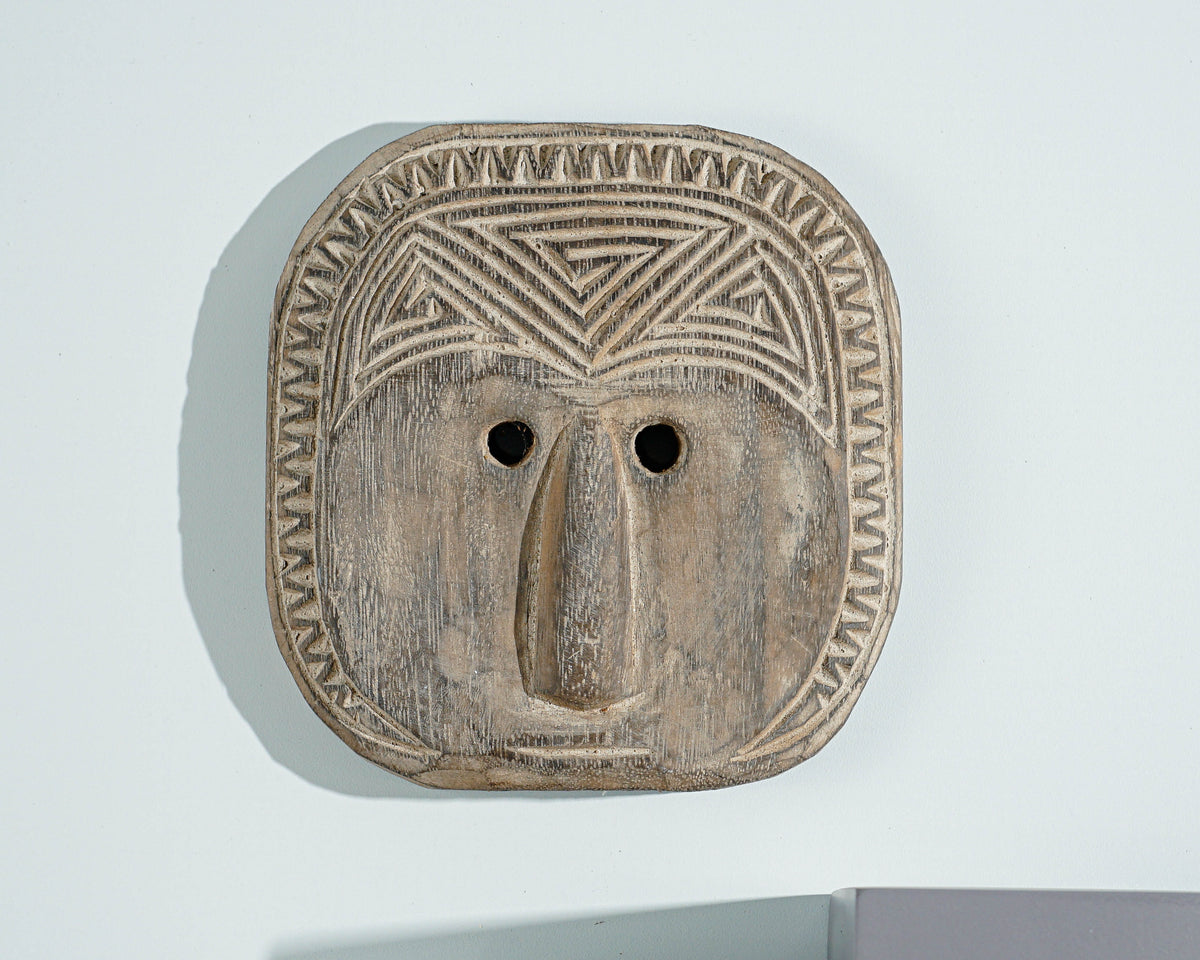 Traditional Mask Wall Art, Hanging Statue, Hand Carved, Wood Carving, Antique Sculpture, Kitchen Decor, Home Decoration, Best Friend Gift