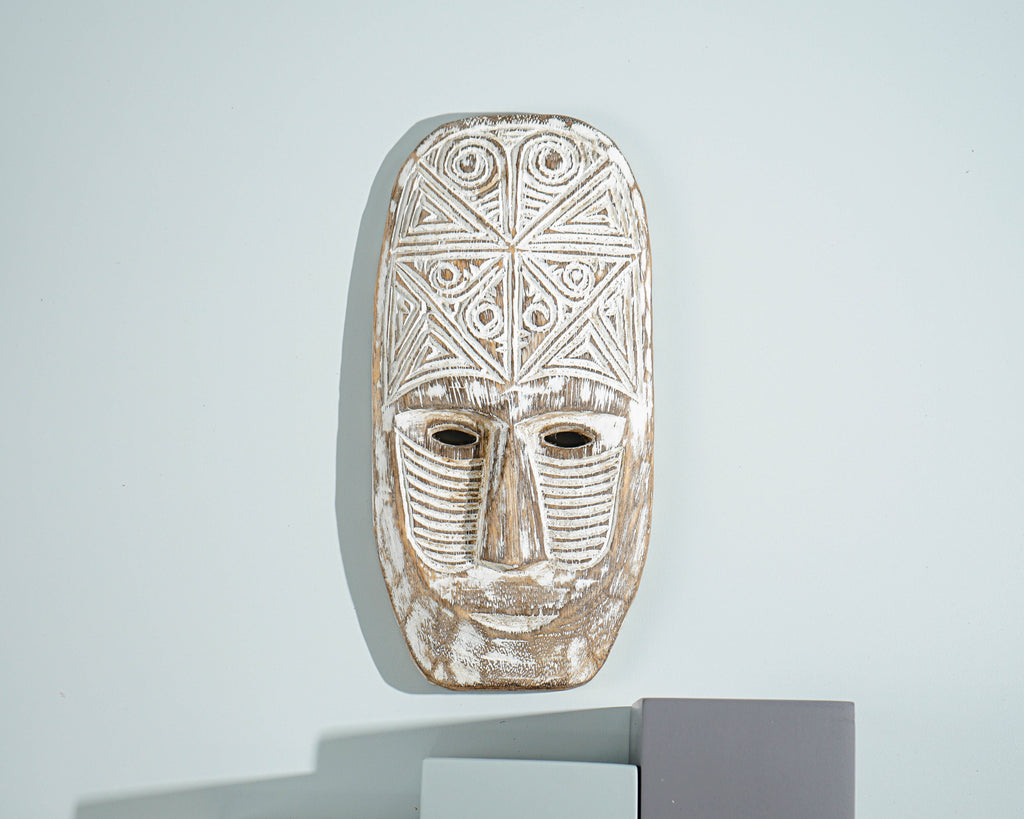 Timor tribal Mask, Wall Art, Handcrafted, Hanging Mask, Wall Decor, Unique Gift, Wooden Art, Room Decor, Halloween Decor, Birthday Gift