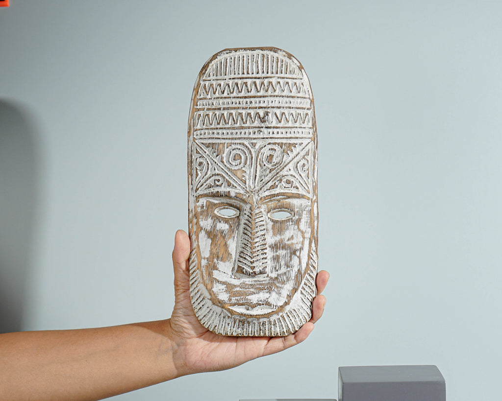 Timor tribal Mask, Hanging Mask, Primitive, Handmade, Wood Carving, Sculpture, Unique Statue, Ceremonial Art, Home Decor, Birthday Gift