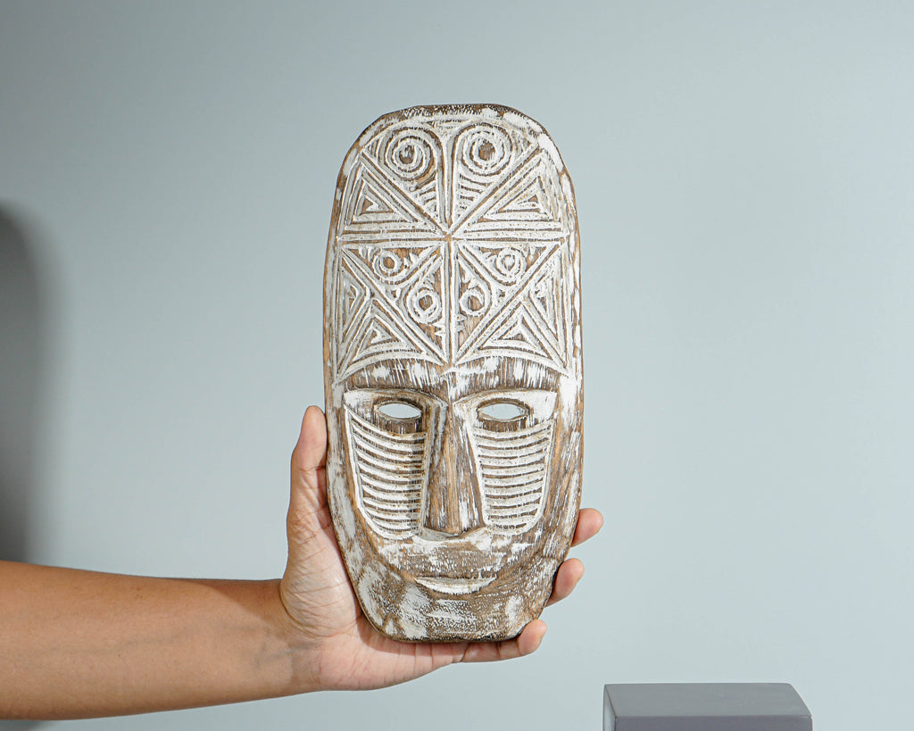 Timor tribal Mask, Wall Art, Handcrafted, Hanging Mask, Wall Decor, Unique Gift, Wooden Art, Room Decor, Halloween Decor, Birthday Gift