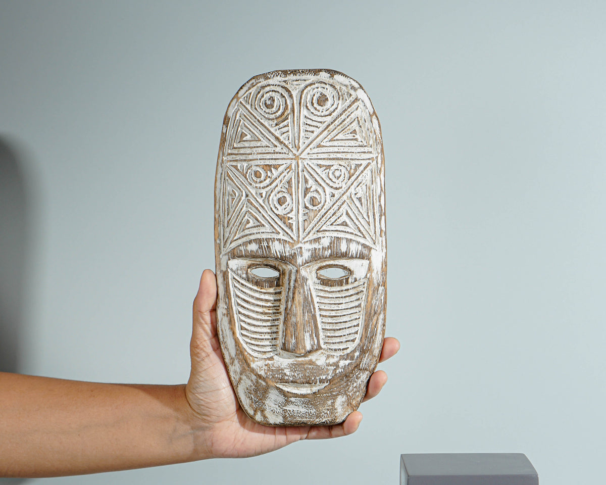 Timor tribal Mask, Wall Art, Handcrafted, Hanging Mask, Wall Decor, Unique Gift, Wooden Art, Room Decor, Halloween Decor, Birthday Gift