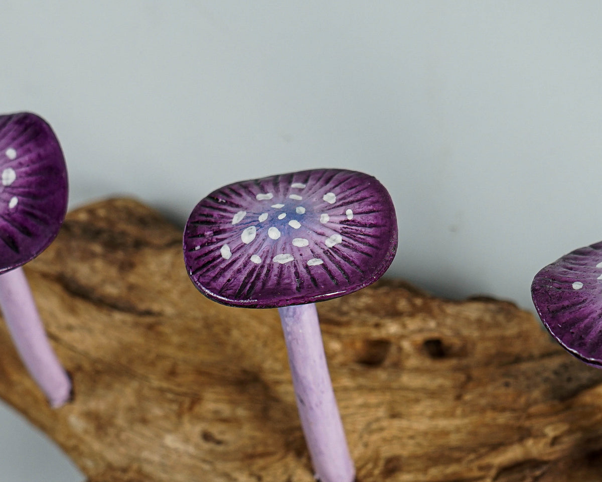 Purple Mushroom Wall Hook, Wooden Decor, Artwork, Handmade, Nature, Handcrafted, Key Holder, Interior Decor, Graduation Gifts for Him
