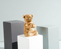Meditating Pig Sculpture, Animal Figurine, Yoga, Parasite Wood Base, Artwork, Meditation Statue, Figurine, Office Decor, Appreciated Gift
