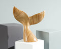 Wooden Whale Tail Sculpture, Family, Sea Life, Exotic Statue, Unique, Wooden Figurine, Mammal Wood Carving, Handmade Decor, Gift for Mother