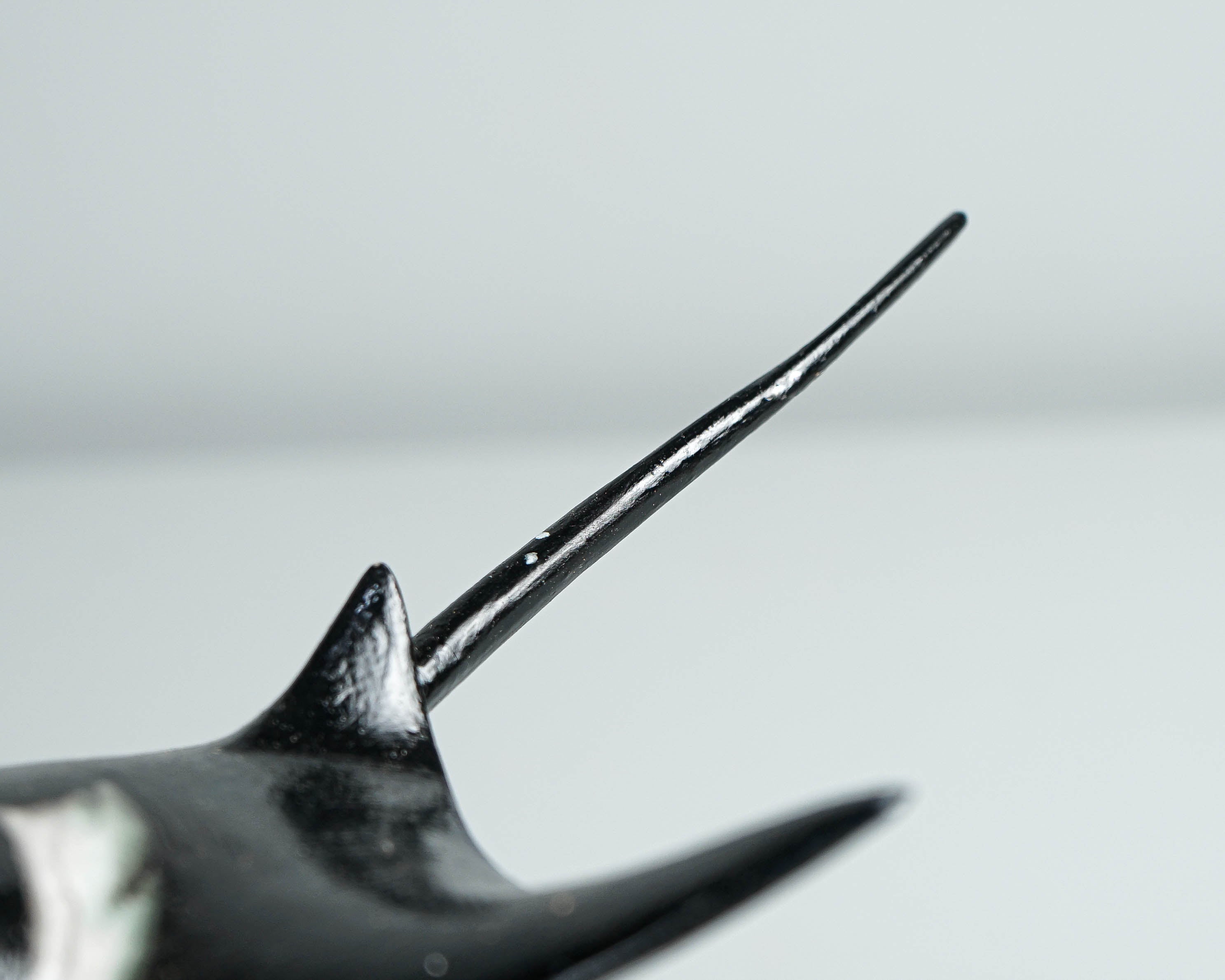 Black Manta Ray Miniature, Wooden Art, Painted, Colorful Sculpture, Handcrafted, Beach Decoration, Artwork, Handmade Gift, Gift for Her