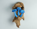 Blue Hanging Mushroom Sculpture, Wall Statue, Fairy Mushroom, Miniature, Magical, Forest Decor, Home Decor, Appreciated Gift, Surprise Gift