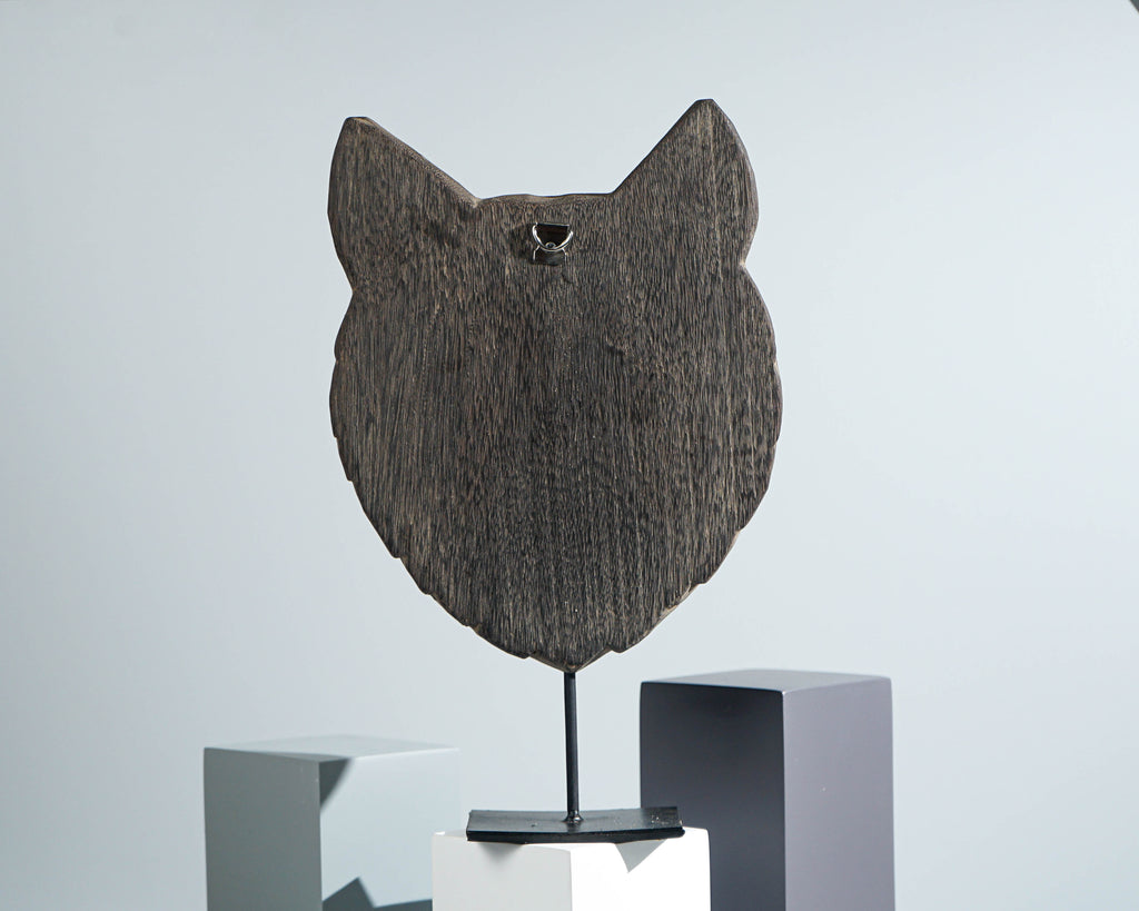 Wooden wolf Traditional Mask, Wall Art, Hanging figurine, Animal Statue, Hand Carved, Wood Carving, LivingRoom Decoration, Grandfather Gift